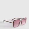 Gafas de sol cuadradas de gran tamaño