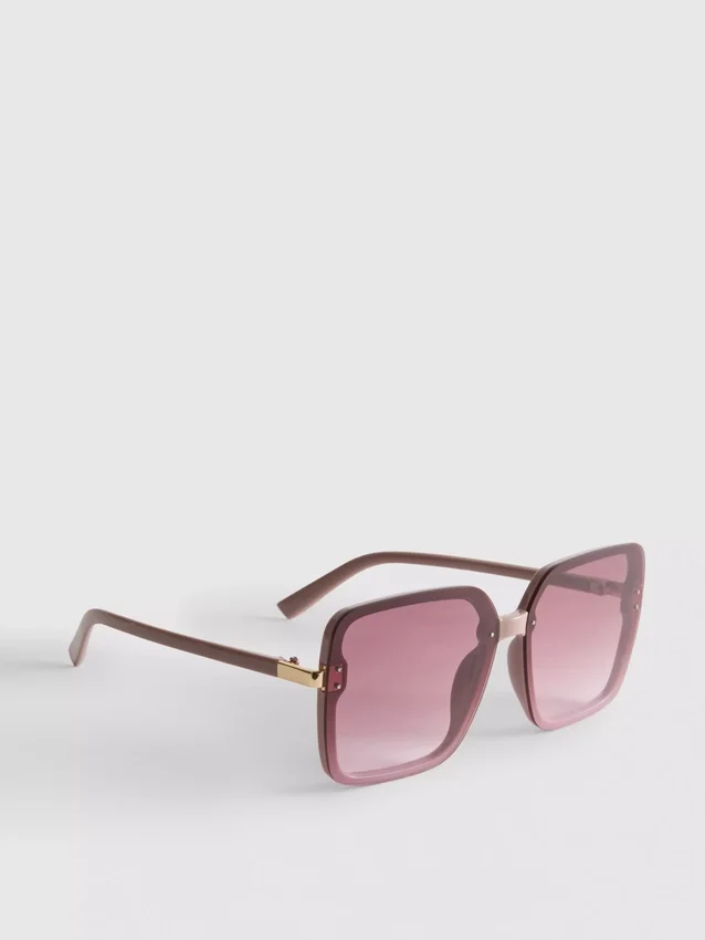 Gafas de sol cuadradas de gran tamaño