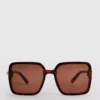 Gafas de sol cuadradas de gran tamaño