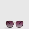 Gafas de sol cuadradas de gran tamaño