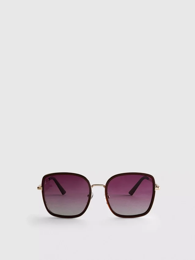 Gafas de sol cuadradas de gran tamaño