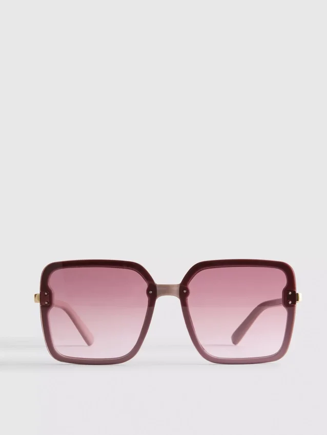 Gafas de sol cuadradas de gran tamaño