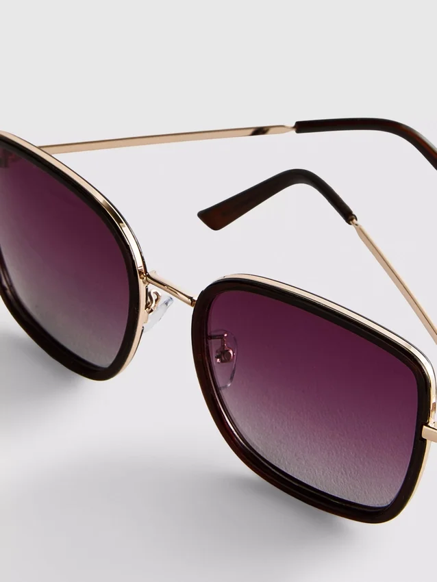 Gafas de sol cuadradas de gran tamaño