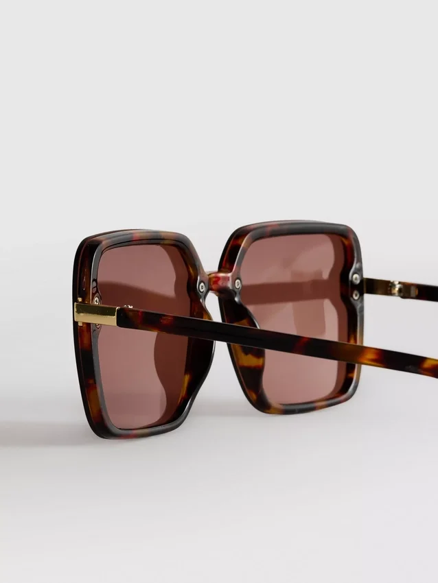 Gafas de sol cuadradas de gran tamaño