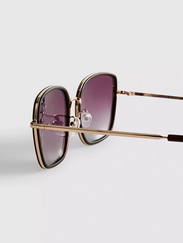 Gafas de sol cuadradas de gran tamaño