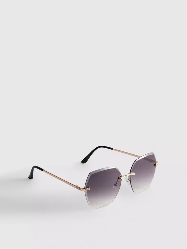 Gafas de sol cuadradas sin montura «Diamanta»
