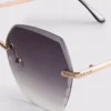 Gafas de sol cuadradas sin montura «Diamanta»
