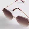 Gafas de sol cuadradas sin montura «Diamanta»