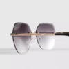 Gafas de sol cuadradas sin montura «Diamanta»