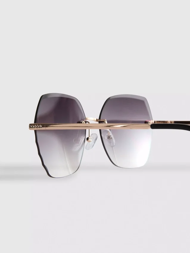 Gafas de sol cuadradas sin montura «Diamanta»