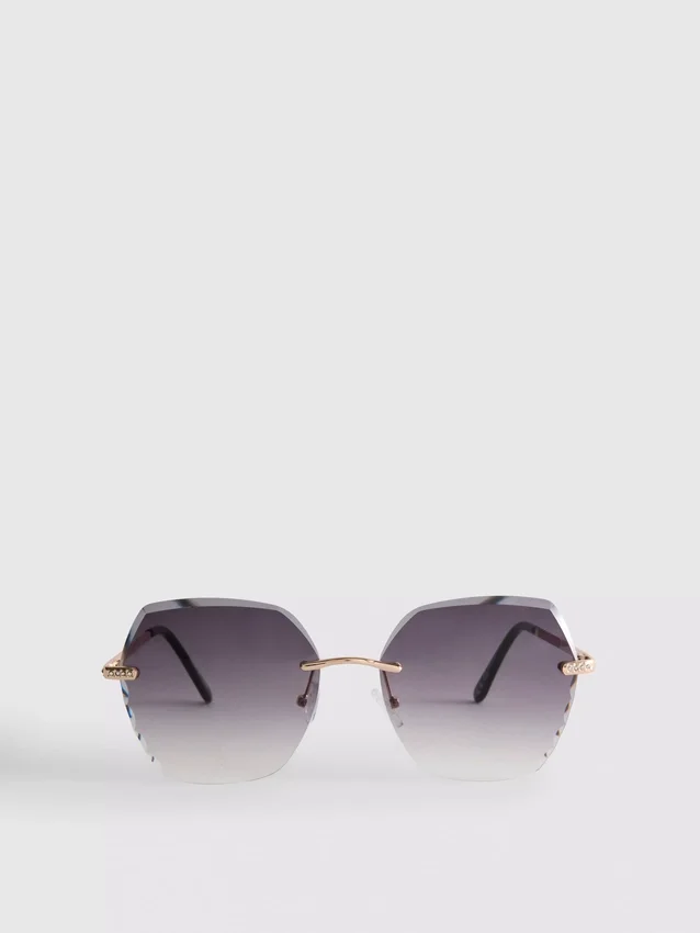 Gafas de sol cuadradas sin montura «Diamanta»