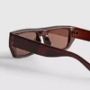 Gafas de sol delgadas con montura rectangular