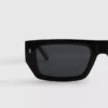 Gafas de sol delgadas con montura rectangular
