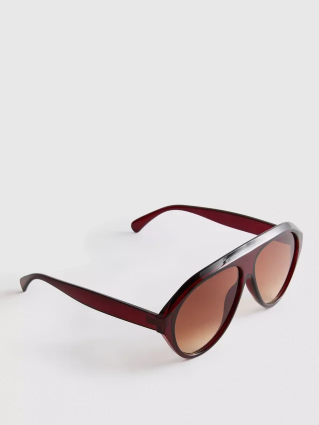 Gafas de sol gruesas estilo aviador