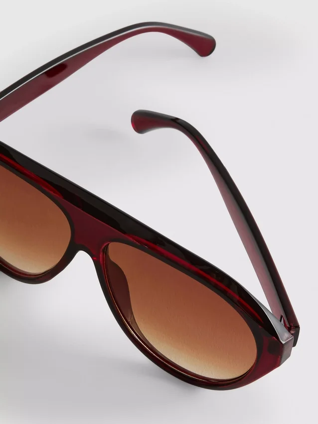 Gafas de sol gruesas estilo aviador