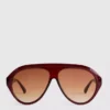 Gafas de sol gruesas estilo aviador