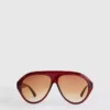 Gafas de sol gruesas estilo aviador