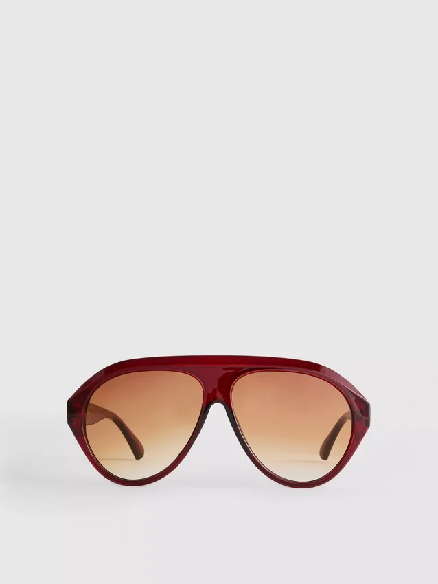 Gafas de sol gruesas estilo aviador