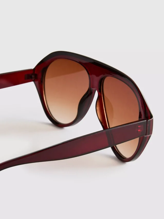 Gafas de sol gruesas estilo aviador