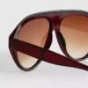 Gafas de sol gruesas estilo aviador