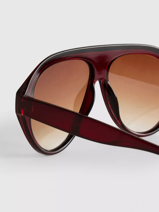 Gafas de sol gruesas estilo aviador
