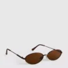 Gafas de sol ovaladas con cristales tintados estilo de los 90