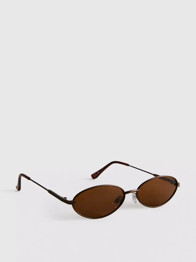 Gafas de sol ovaladas con cristales tintados estilo de los 90