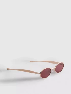 Gafas de sol ovaladas de metal