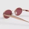 Gafas de sol ovaladas de metal