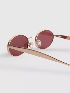 Gafas de sol ovaladas de metal