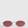 Gafas de sol ovaladas de metal