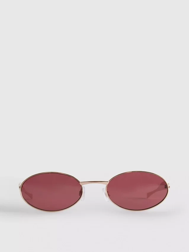 Gafas de sol ovaladas de metal