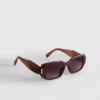 Gafas de sol rectangulares angulares