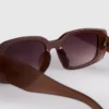 Gafas de sol rectangulares angulares
