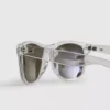 Gafas de sol rectangulares con efecto espejo