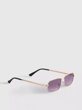 Gafas de sol rectangulares de metal