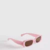 Gafas de sol rectangulares de montura delgada