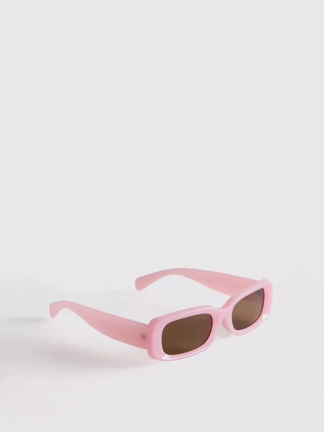 Gafas de sol rectangulares de montura delgada