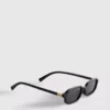Gafas de sol rectangulares de montura delgada