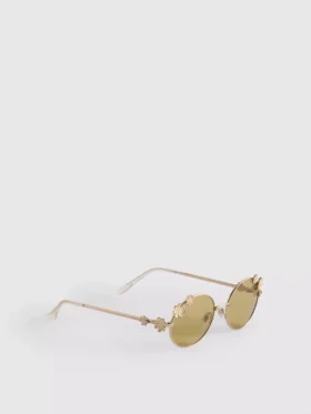 Gafas de sol redondas con detalle floral