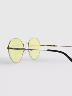 Gafas de sol redondas de metal con cristales tintados