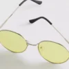 Gafas de sol redondas de metal con cristales tintados