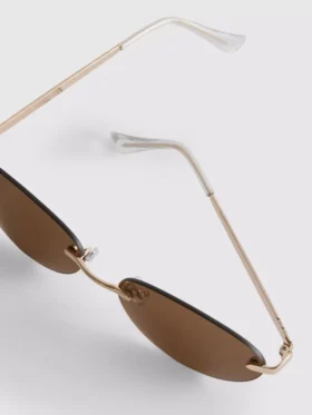 Gafas de sol sin montura con lentes ovaladas