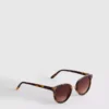 Gafas de sol tipo ojo de gato con barra en la ceja