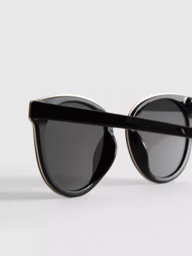 Gafas de sol tipo ojo de gato con barra en la ceja