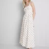 Gran hallazgo | Vestido midi tipo corsé con cuello cuadrado