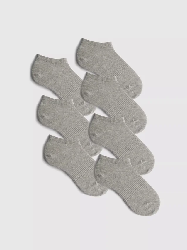 Juego de 7 pares de calcetines de tobillo básicos