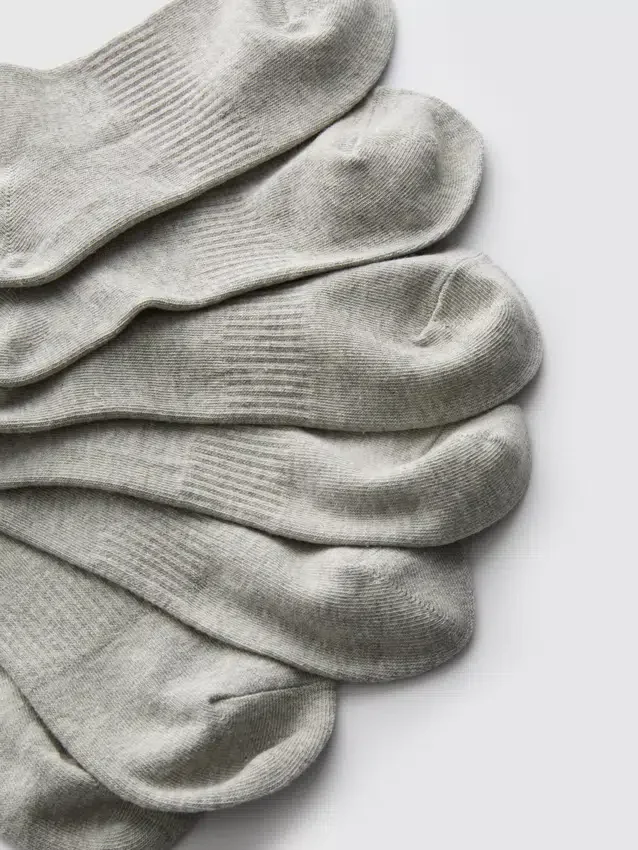 Juego de 7 pares de calcetines de tobillo básicos