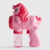 Juguete de pistola de burbujas con forma de unicornio