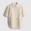 La camisa con bordado y dobladillo curvo de The Edit